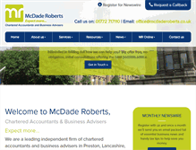 Tablet Screenshot of mcdaderoberts.co.uk